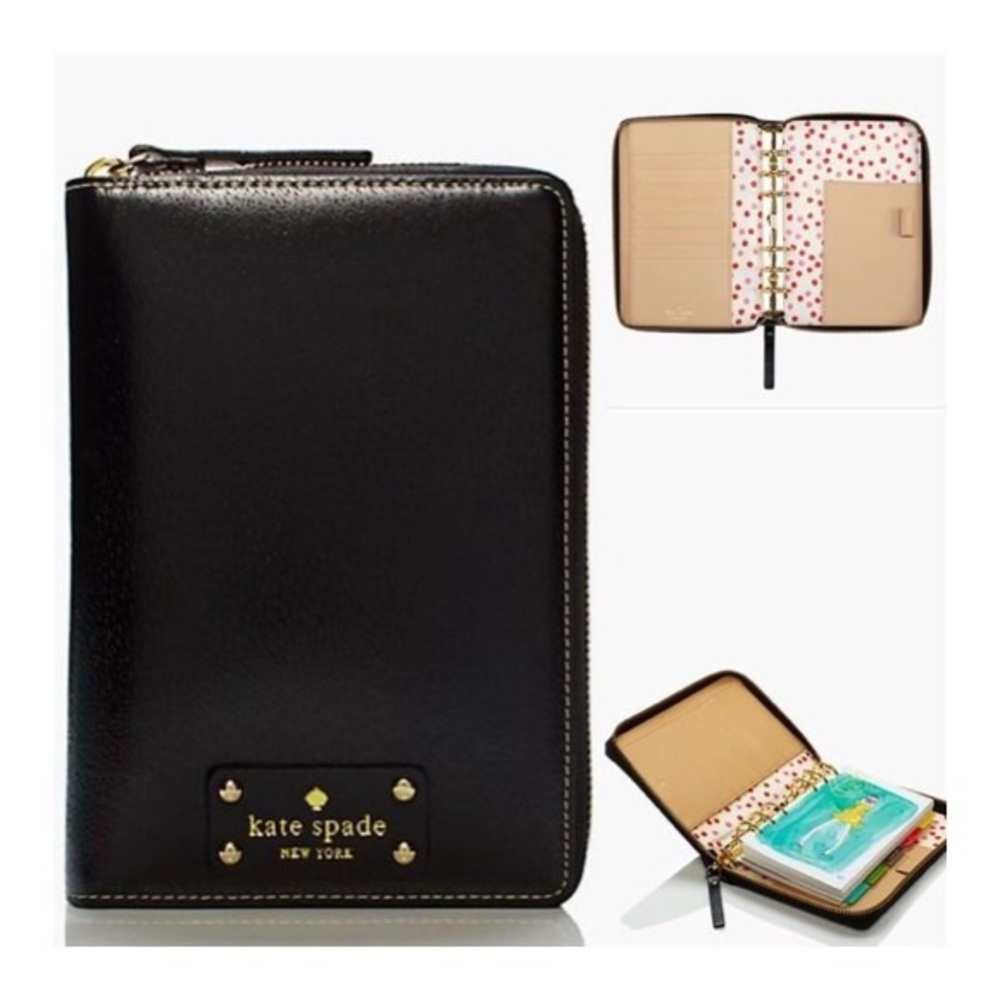 Wellesley Black Leather Planner